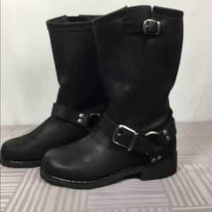 Harley Davidson Biker Boots Womens Size 6 Harness 85134 Leather Boots Riding